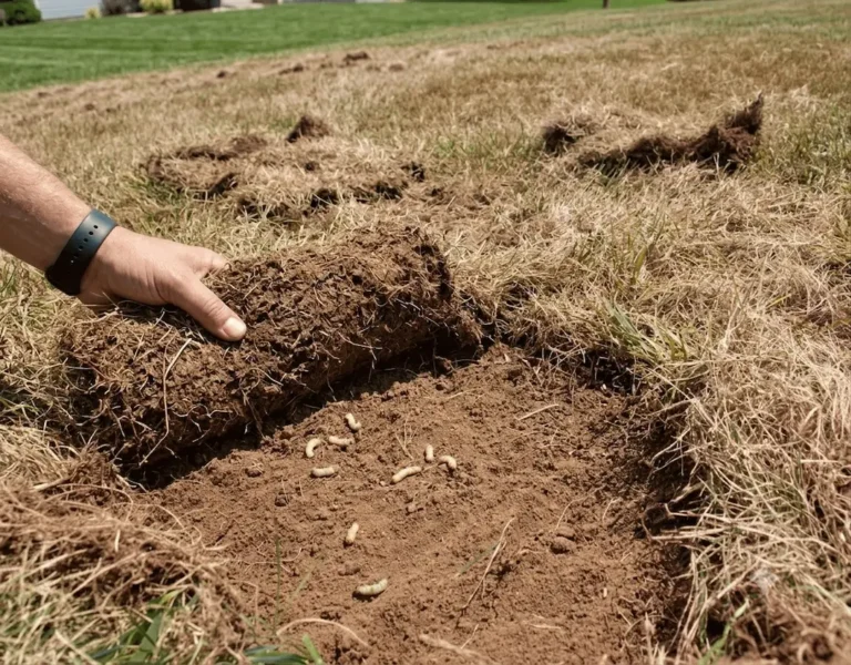 Lawn Grubs Damage