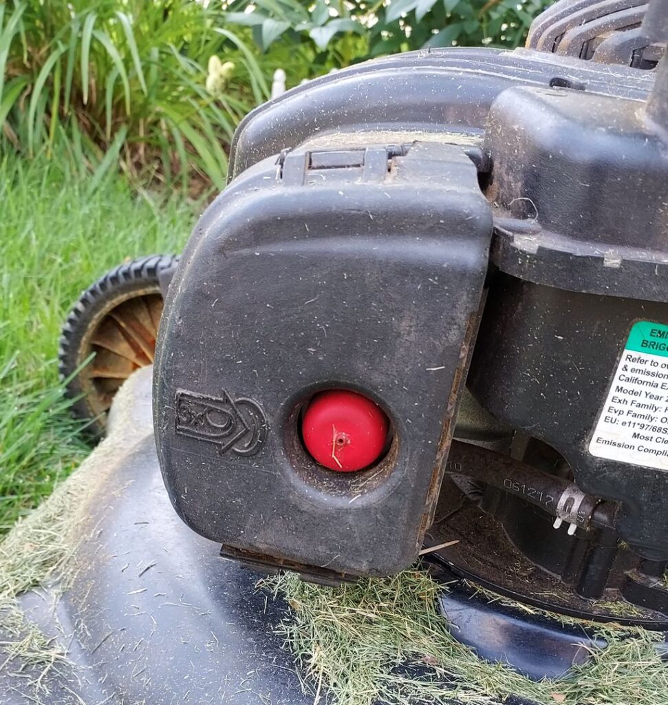 mower air filter location